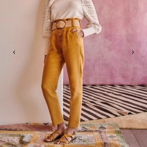 SEZANE - NWT - Sz 2 - High rise trousers in golden yellow (Anderson trouser)